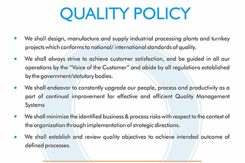 Quality Policy Quality Policy